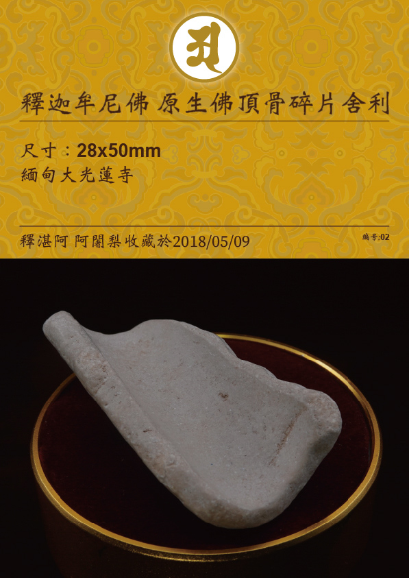 釋迦牟尼佛 原生佛頂骨碎片舍利子