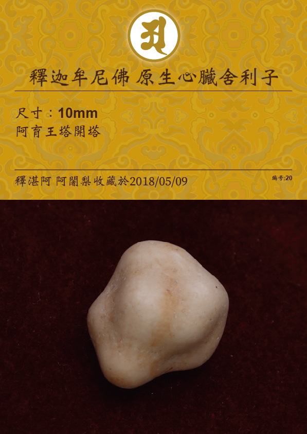 釋迦牟尼佛 原生心臟舍利子