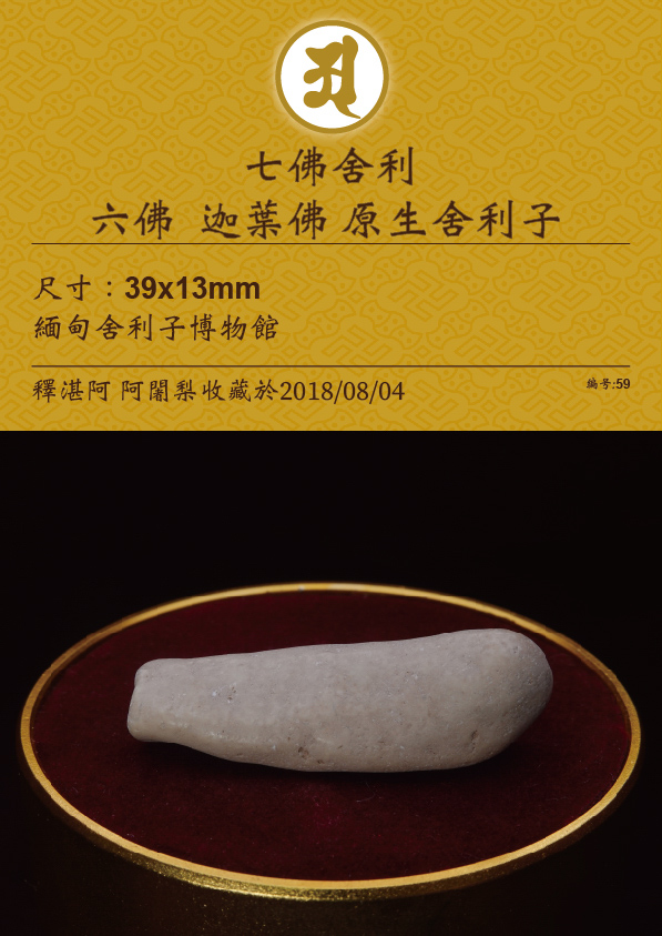 六佛 迦葉佛 原生舍利子
