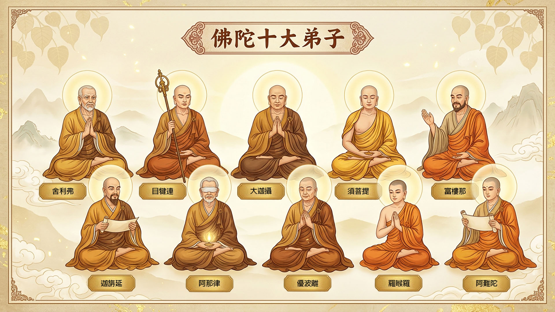佛陀十大弟子原生舍利系列封面圖