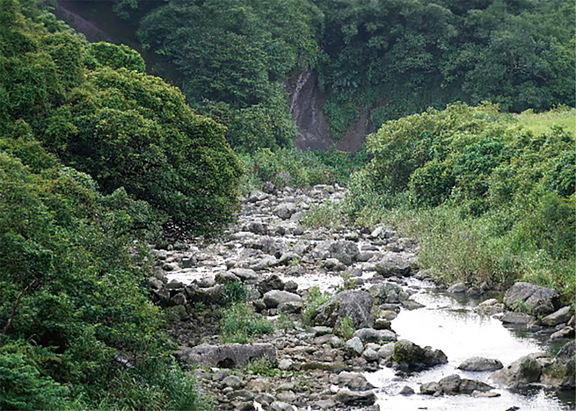 淡蘭古道入口前的風景
