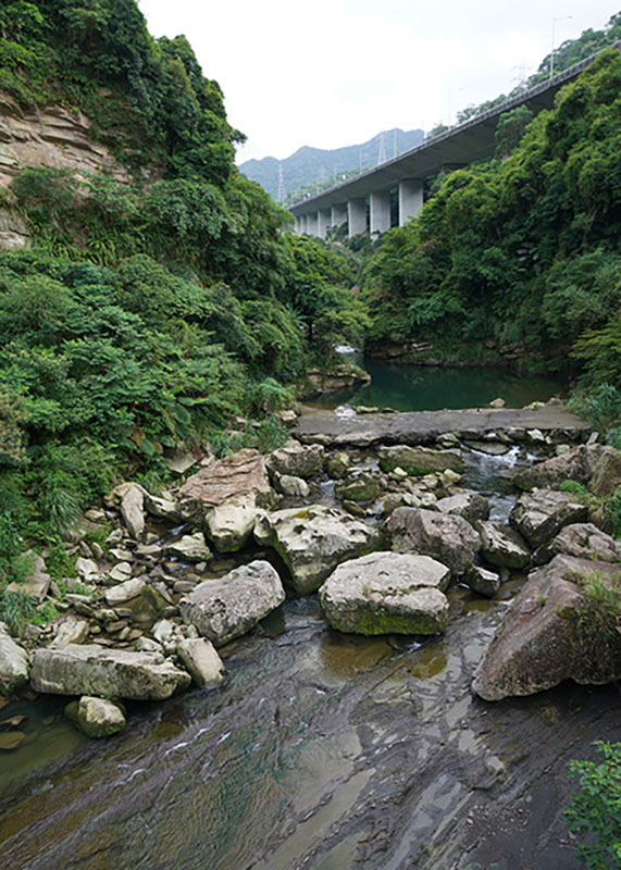 石碇淡蘭入口前風景